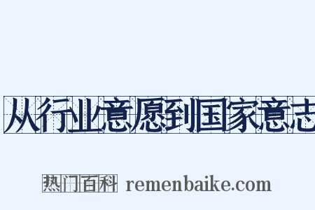 从行业意愿到国家意志是什么意思的图片